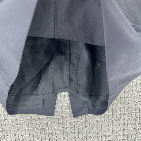 Ice Iceberg Pencil Skirt Womens 42/28 Black Waxed Lined Zip Pockets - Picture 5 of 11